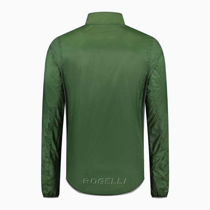 Herren Fahrradjacke Rogelli Essential Rain fluorescent army green 4