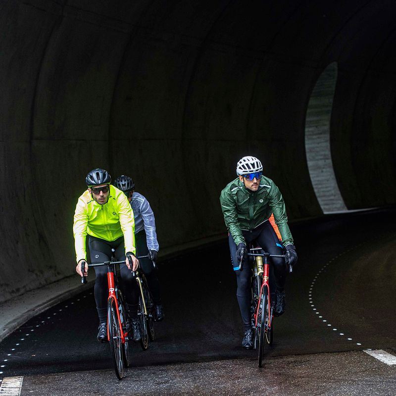 Herren Fahrradjacke Rogelli Essential Rain fluorescent army green 9