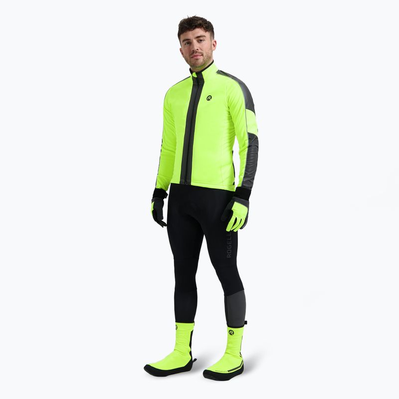 Fahrradjacke Herren Rogelli Essential Winter Hi Vis yellow 2