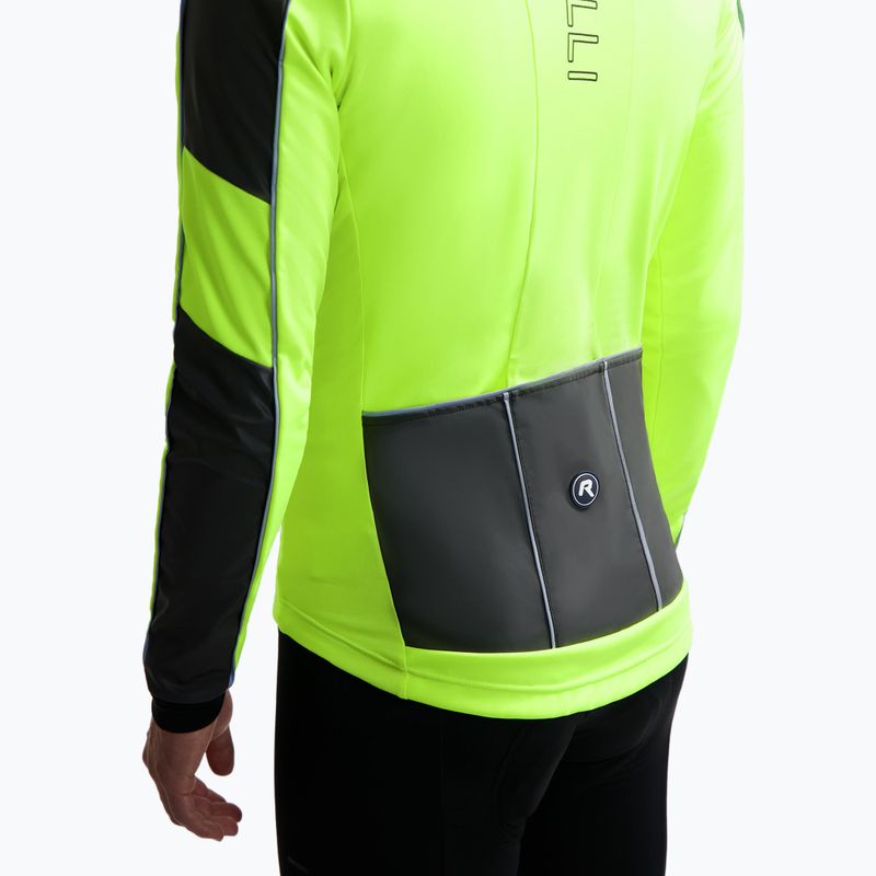 Fahrradjacke Herren Rogelli Essential Winter Hi Vis yellow 4