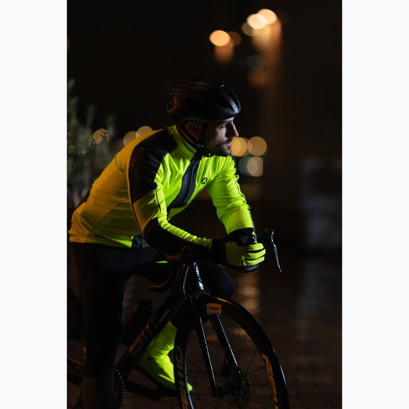 Fahrradjacke Herren Rogelli Essential Winter Hi Vis yellow 8