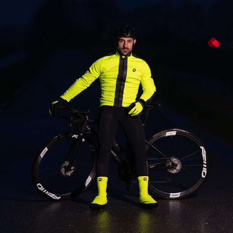 Fahrradjacke Herren Rogelli Essential Winter Hi Vis yellow 9