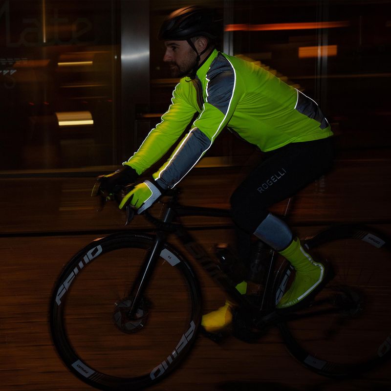 Fahrradjacke Herren Rogelli Essential Winter Hi Vis yellow 10