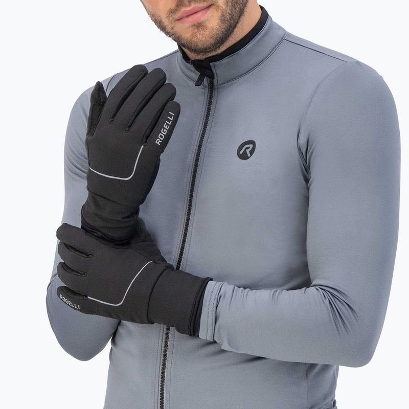 Herren Fahrradhandschuhe Rogelli Essential Winter Waterproop black 2
