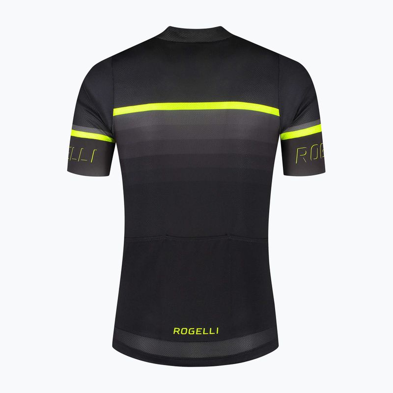 Fahrradtrikot Herren Rogelli Hero II yellow/black/grey 4