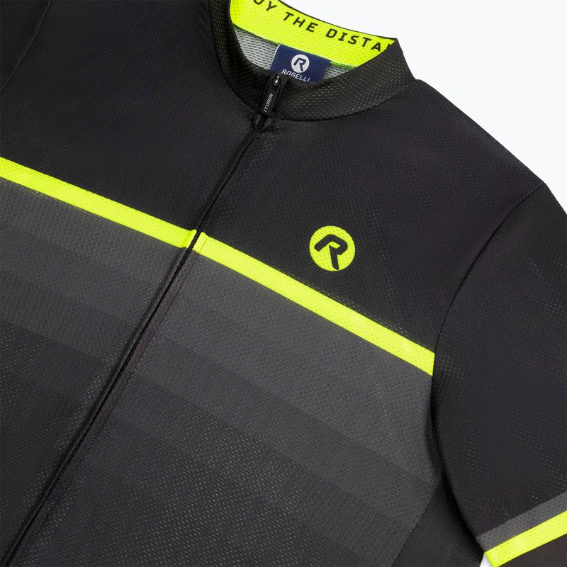 Fahrradtrikot Herren Rogelli Hero II yellow/black/grey 5