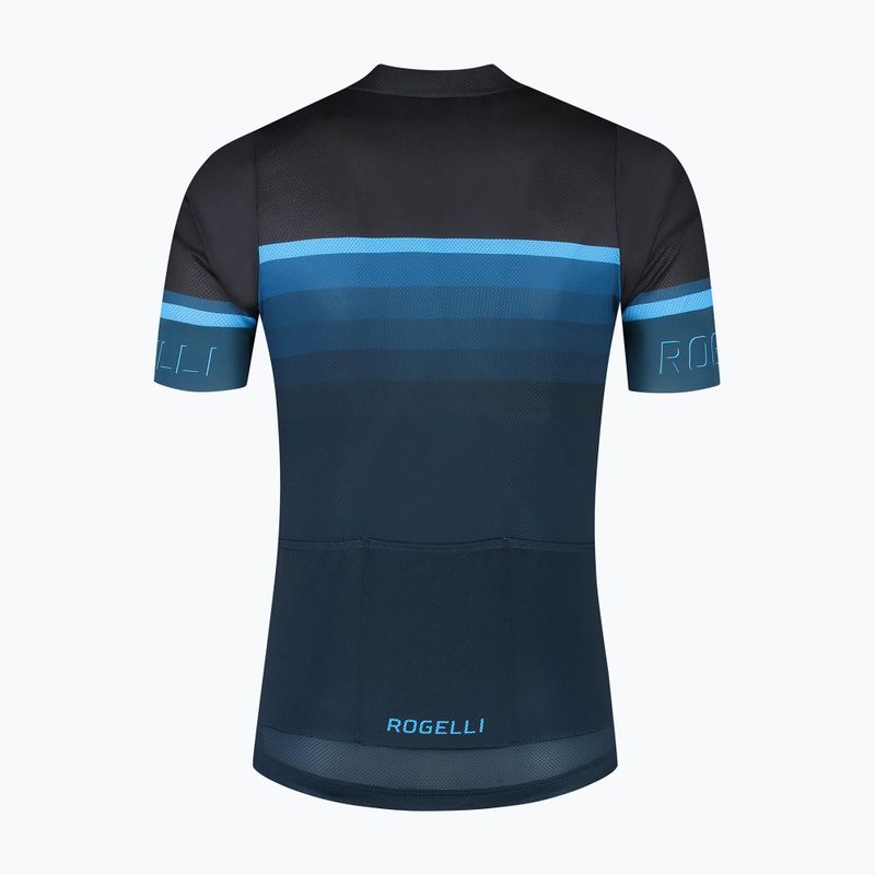 Radtrikot Herren Rogelli Hero II black/blue 5