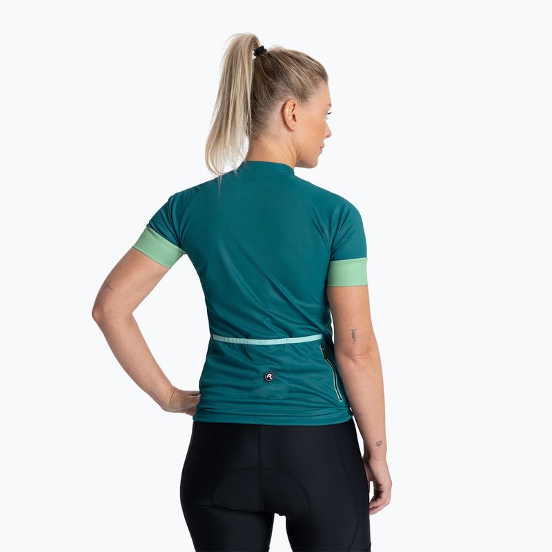 Fahrradtrikot Damen Rogelli Modesta green/turquoise 2