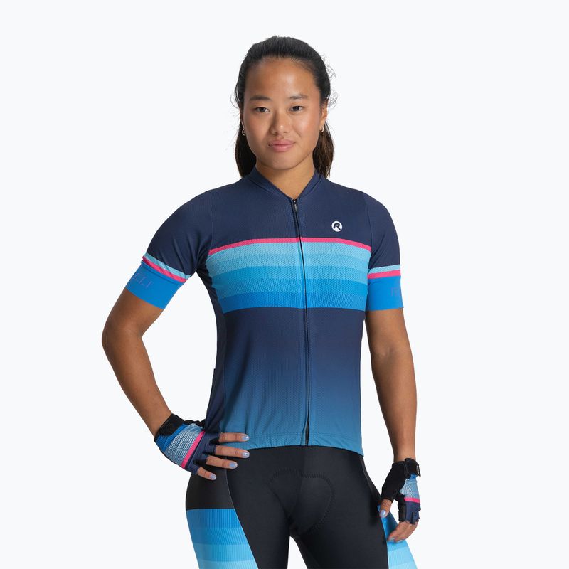 Fahrradtrikot Damen Rogelli Impress II blue/pink/black