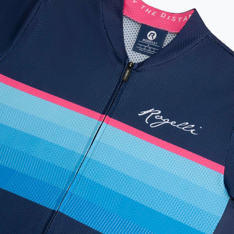 Fahrradtrikot Damen Rogelli Impress II blue/pink/black 5