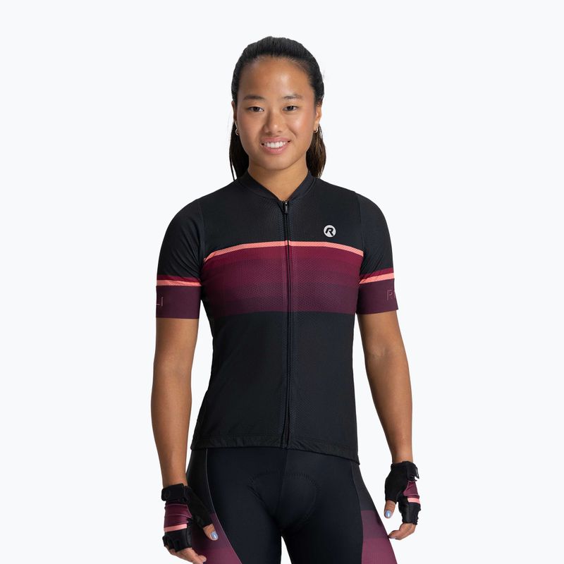 Fahrradtrikot Damen Rogelli Impress II burgundy/coral/black