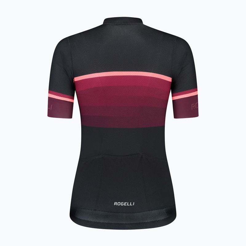 Fahrradtrikot Damen Rogelli Impress II burgundy/coral/black 4