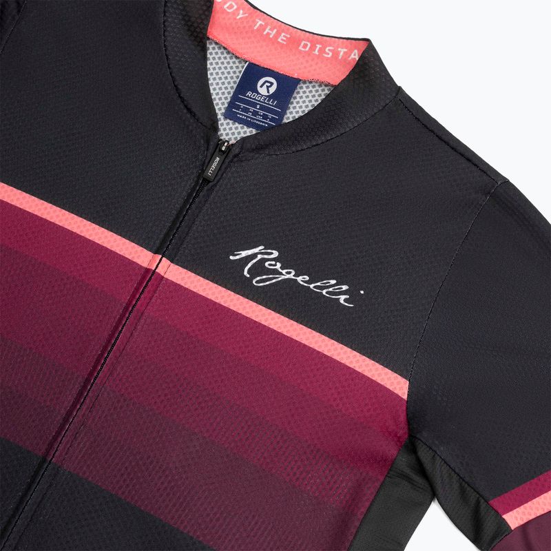 Fahrradtrikot Damen Rogelli Impress II burgundy/coral/black 5