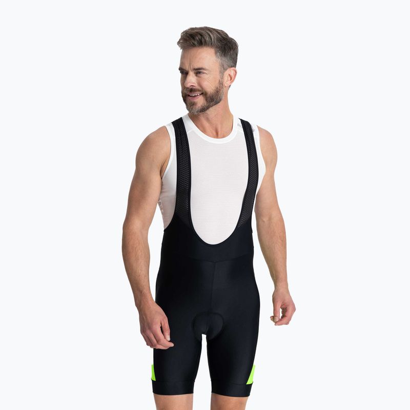Fahrrad Shorts Herren Rogelli Tyro II Bib Short yellow/black