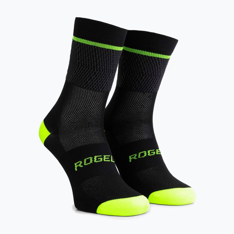 Fahrrad Socken Rogelli Hero II yellow/grey/black