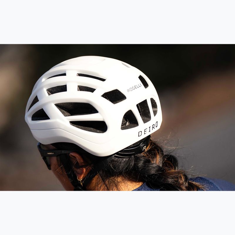 Fahrrad Helm Rogelli Deiro white 13