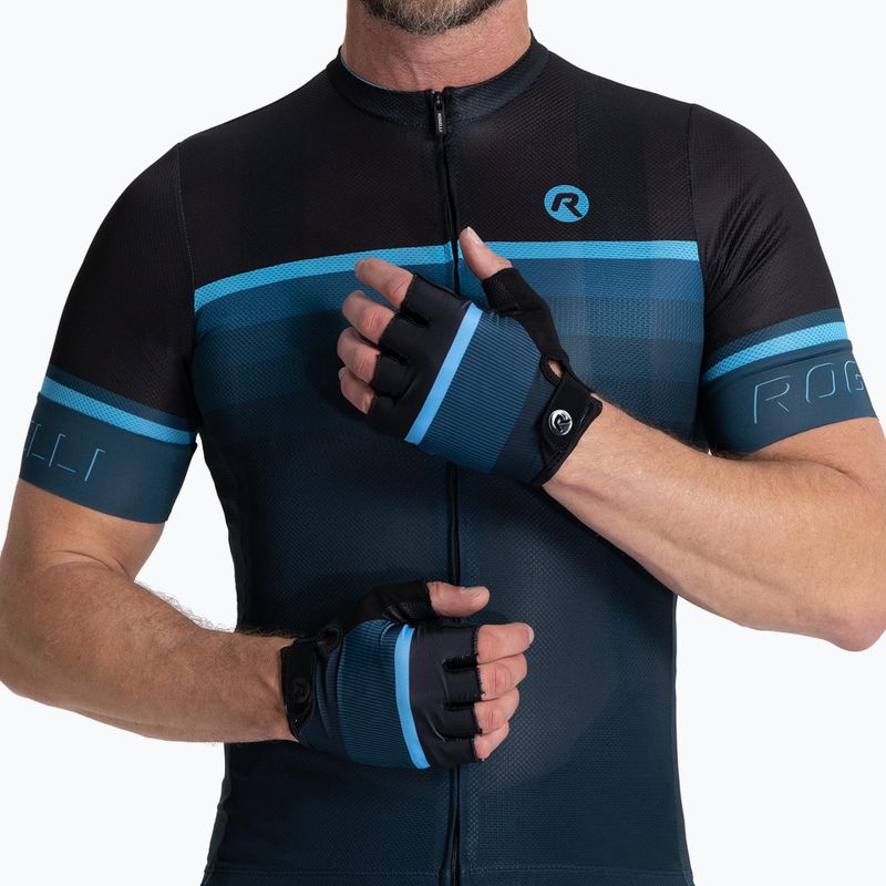 Rogelli Hero II Herren Radhandschuhe schwarz/blau 2