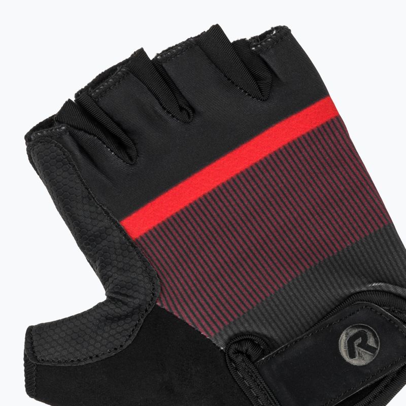 Rogelli Hero II Herren Radhandschuhe schwarz/rot/bordeaux 5