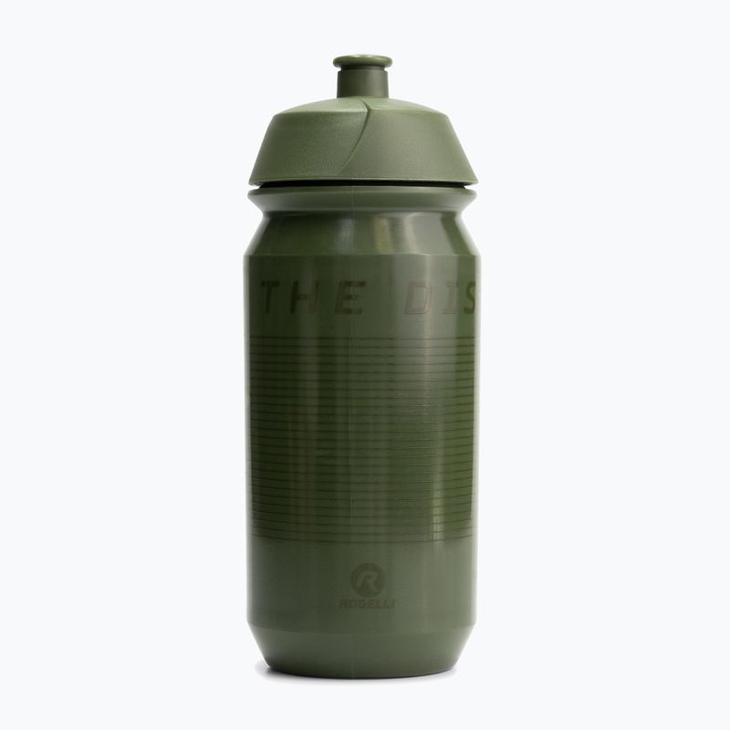 Rogelli Bio Bike Bottle Enjoy The Distance 500 ml Armee grün