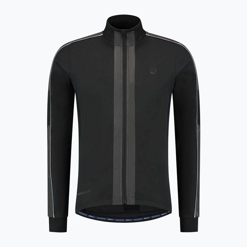 Herren Fahrradjacke Rogelli Essential Winter Hi Vis black 5