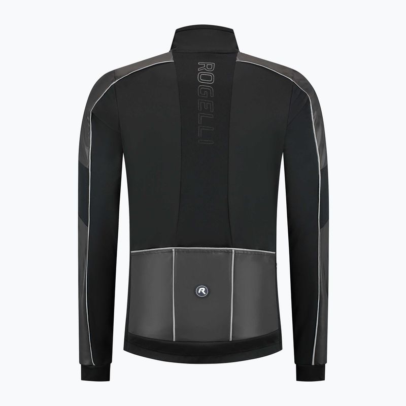 Herren Fahrradjacke Rogelli Essential Winter Hi Vis black 6