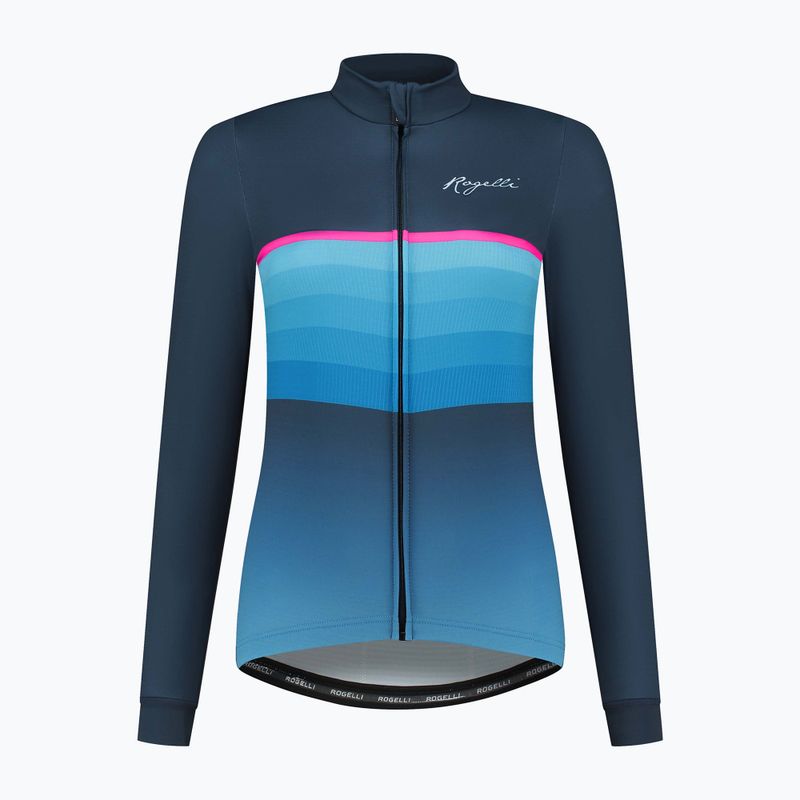Damen Radfahren Longsleeve Rogelli Impress II blau / rosa 5