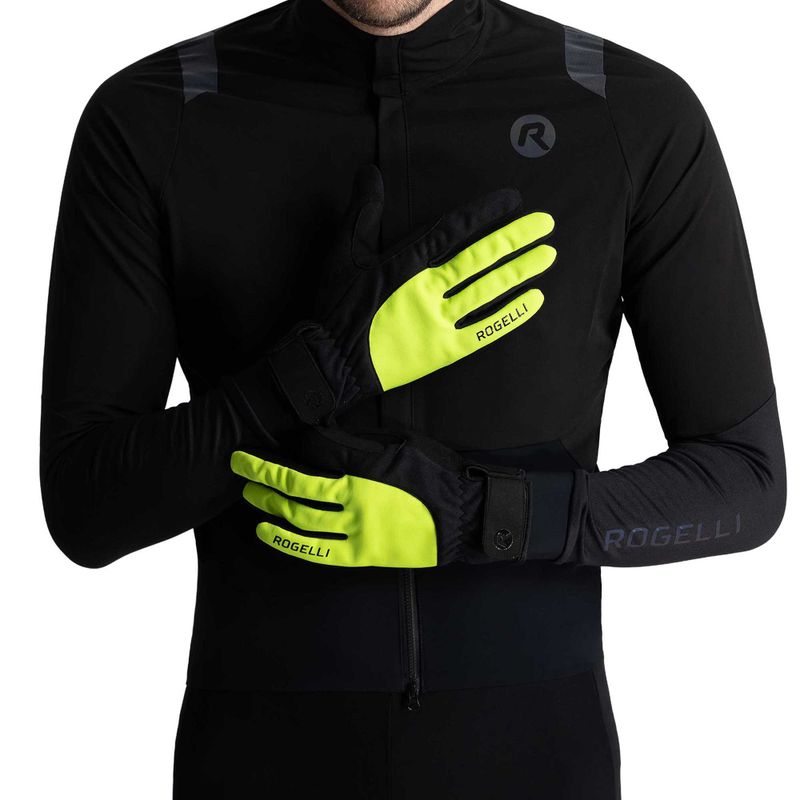 Herren-Fahrradhandschuhe Rogelli Core II Winter Windproof fluor 2