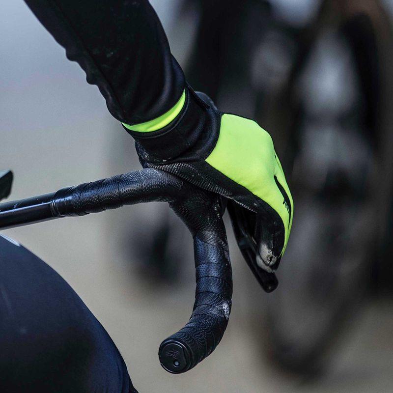 Herren-Fahrradhandschuhe Rogelli Core II Winter Windproof fluor 5