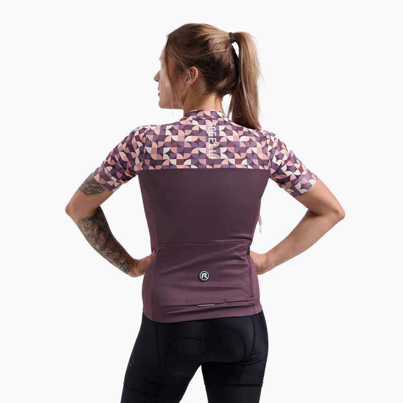 Fahrradtrikot Damen Rogelli Essential Graphic burgundy/coral 2