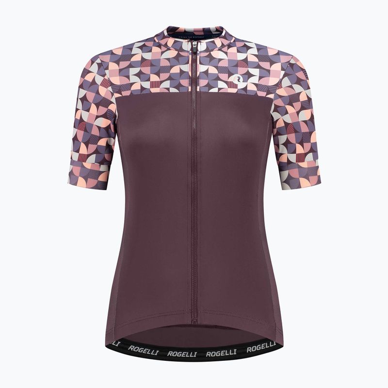 Fahrradtrikot Damen Rogelli Essential Graphic burgundy/coral 4