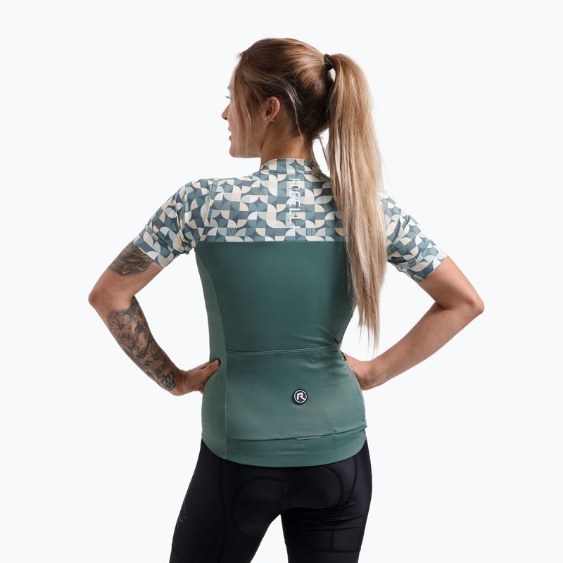 Fahrradtrikot Damen Rogelli Essential Graphic mint/yellow 2