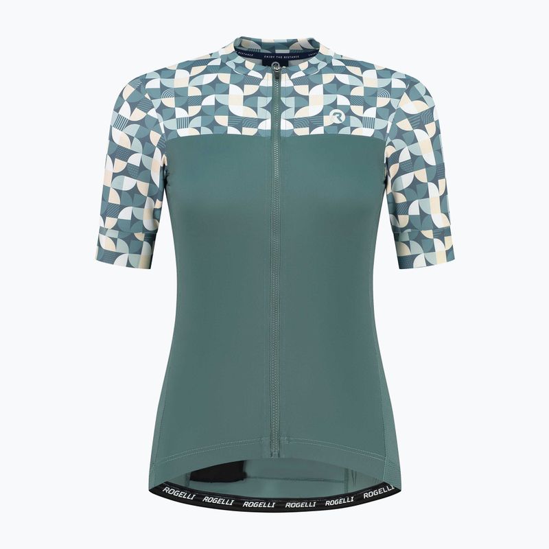 Fahrradtrikot Damen Rogelli Essential Graphic mint/yellow 4