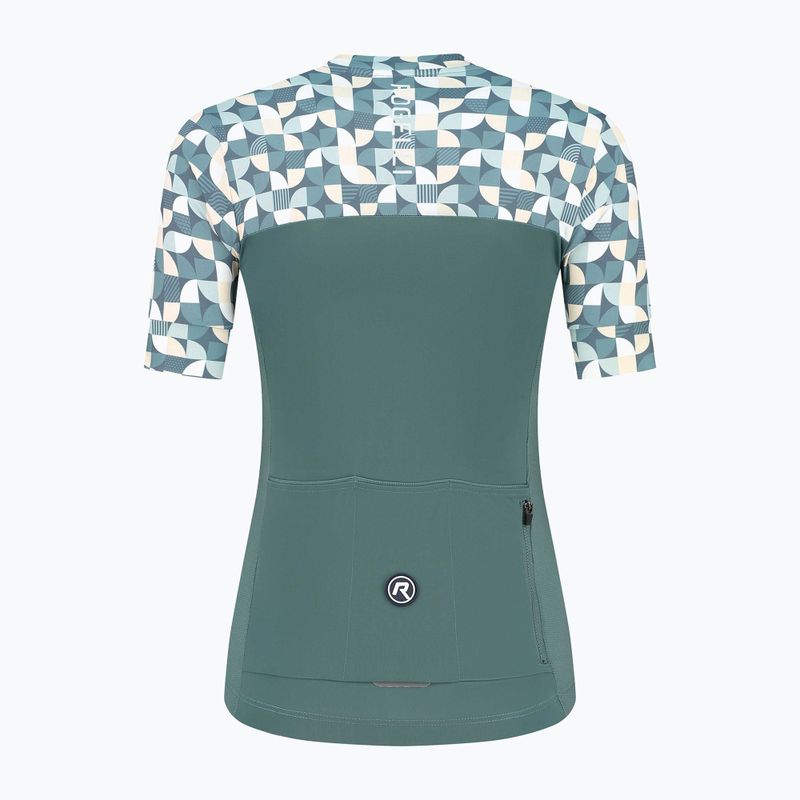 Fahrradtrikot Damen Rogelli Essential Graphic mint/yellow 5