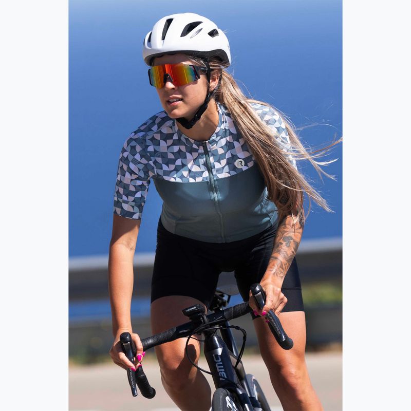 Fahrradtrikot Damen Rogelli Essential Graphic mint/yellow 11