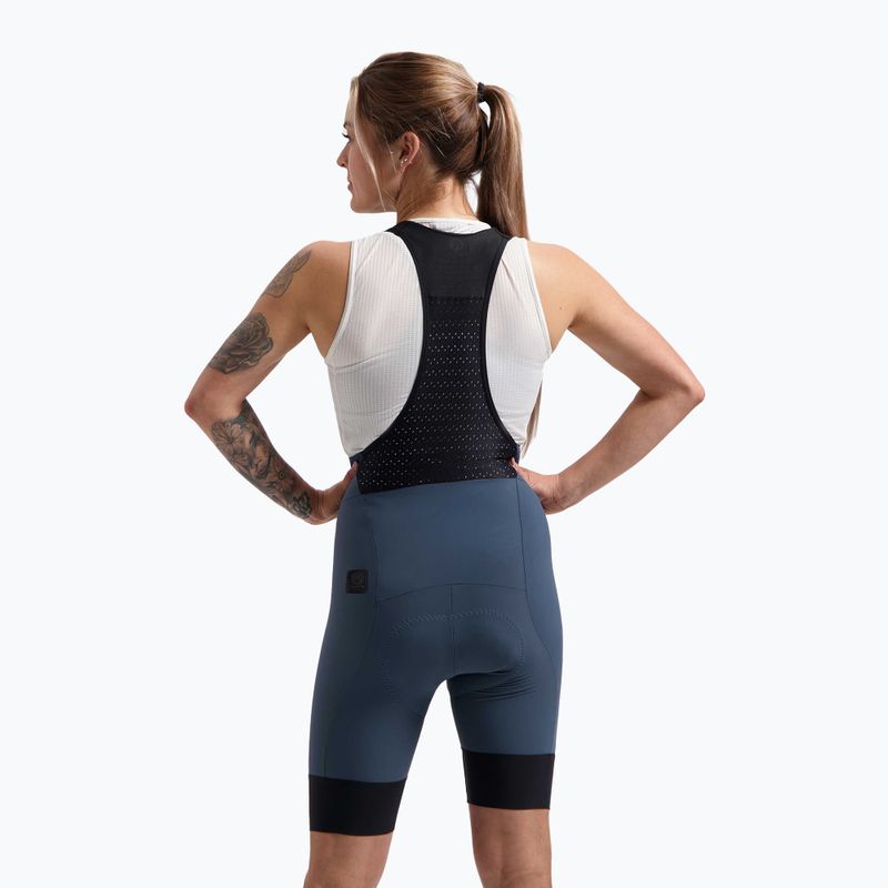 Damen Radhose Rogelli Signature Bib Short W blau 2