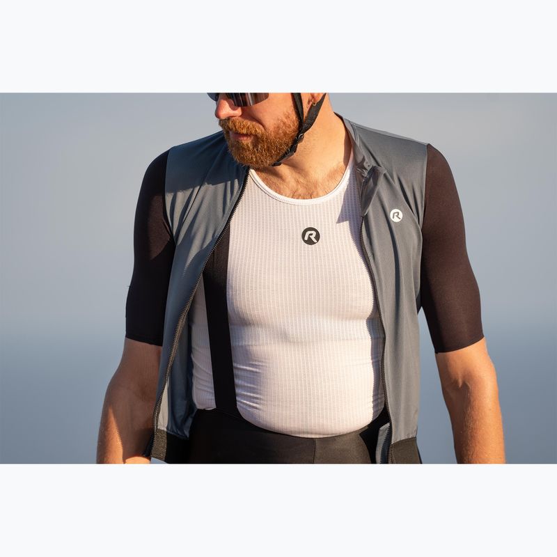 Rogelli Kite II Base Layer weißes Fahrradtrikot 7