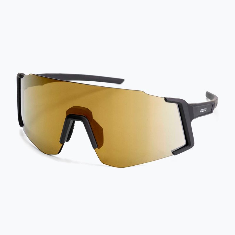 Sonnenbrille Rogelli Sabre black/gold revo