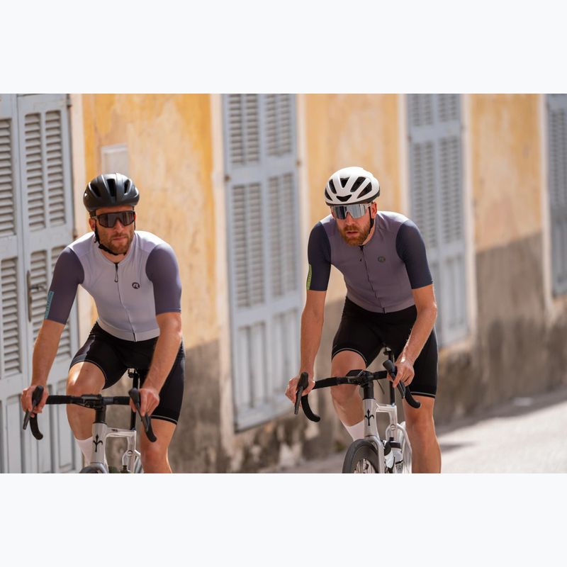 Herren-Radtrikot Rogelli Fast grau / turguoise 13