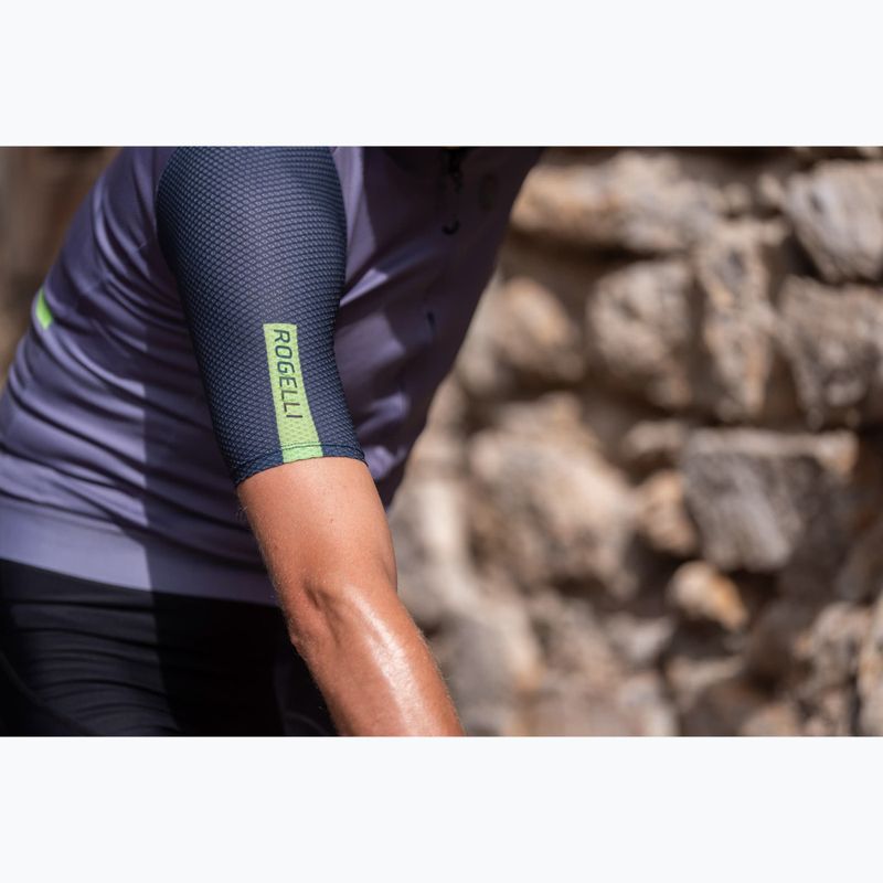 Herren-Radtrikot Rogelli Fast grau / turguoise 14