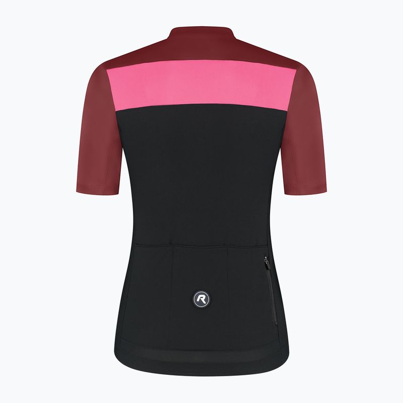 Radtrikot Damen Rogelli Core Block W black/bordeaux/pink 8