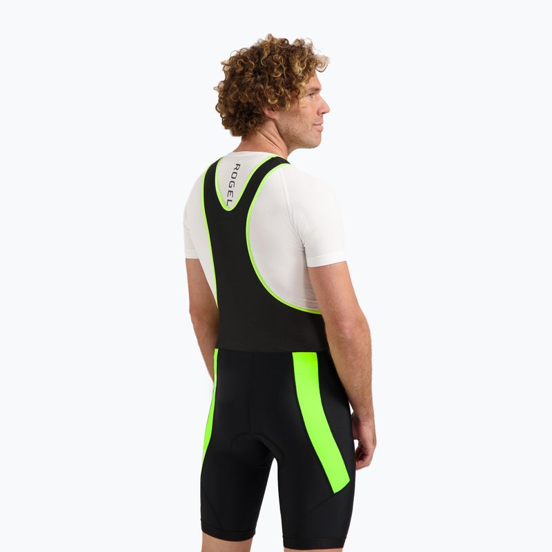 Rogelli Core Bib Short Herren Radhosen schwarz/fluorgelb 2