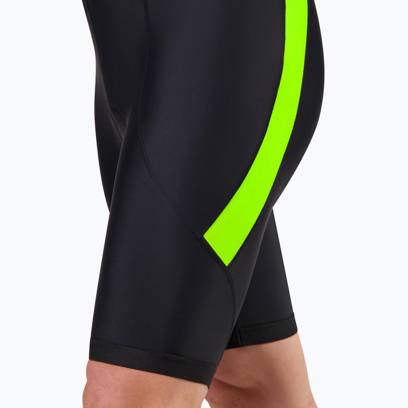 Rogelli Core Bib Short Herren Radhosen schwarz/fluorgelb 4