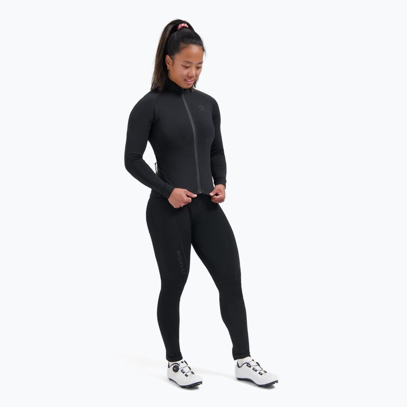 Damen Langarm-Radtrikot Rogelli Essential II black 2