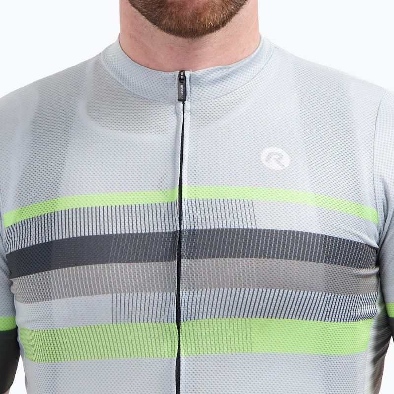 Radtrikot Herren Rogelli Hero II grey/lime 3