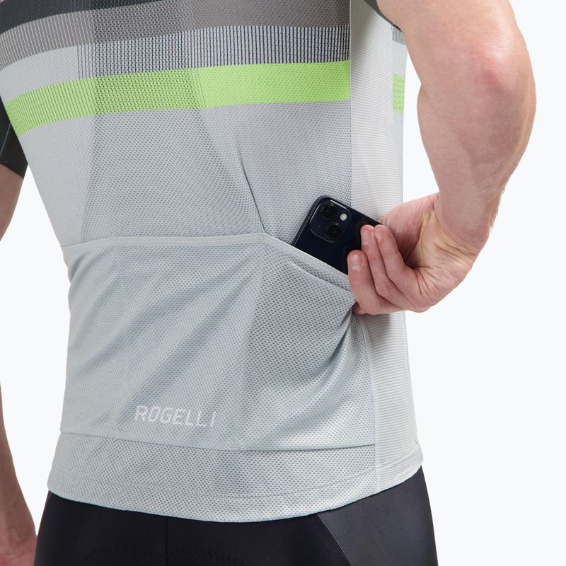 Radtrikot Herren Rogelli Hero II grey/lime 4
