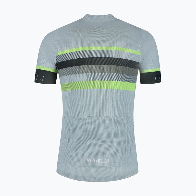 Herren-Fahrradtrikot Rogelli Hero II grey/lime 6