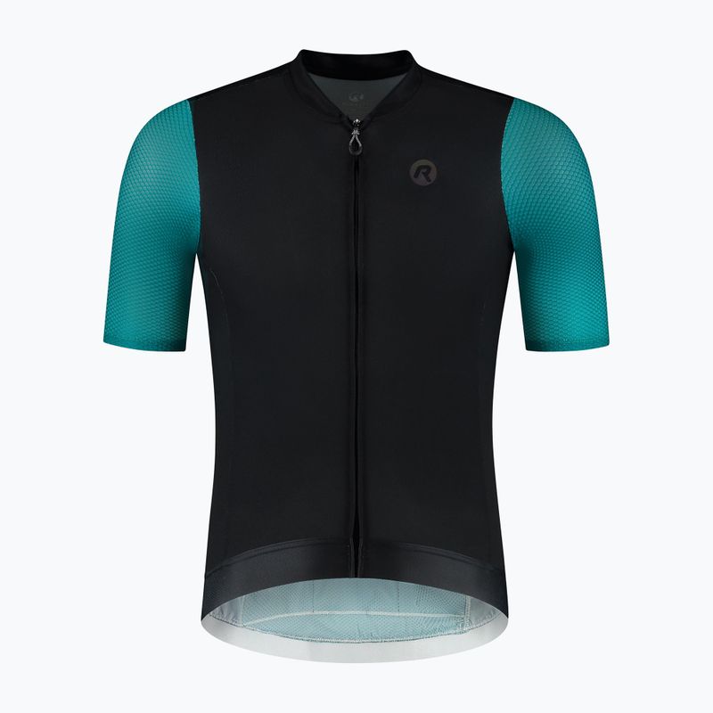 Herren-Fahrradtrikot Rogelli Fast black/teal/green 6