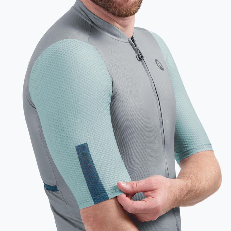 Radtrikot Herren Rogelli Fast grey/dusty teal/teal 3