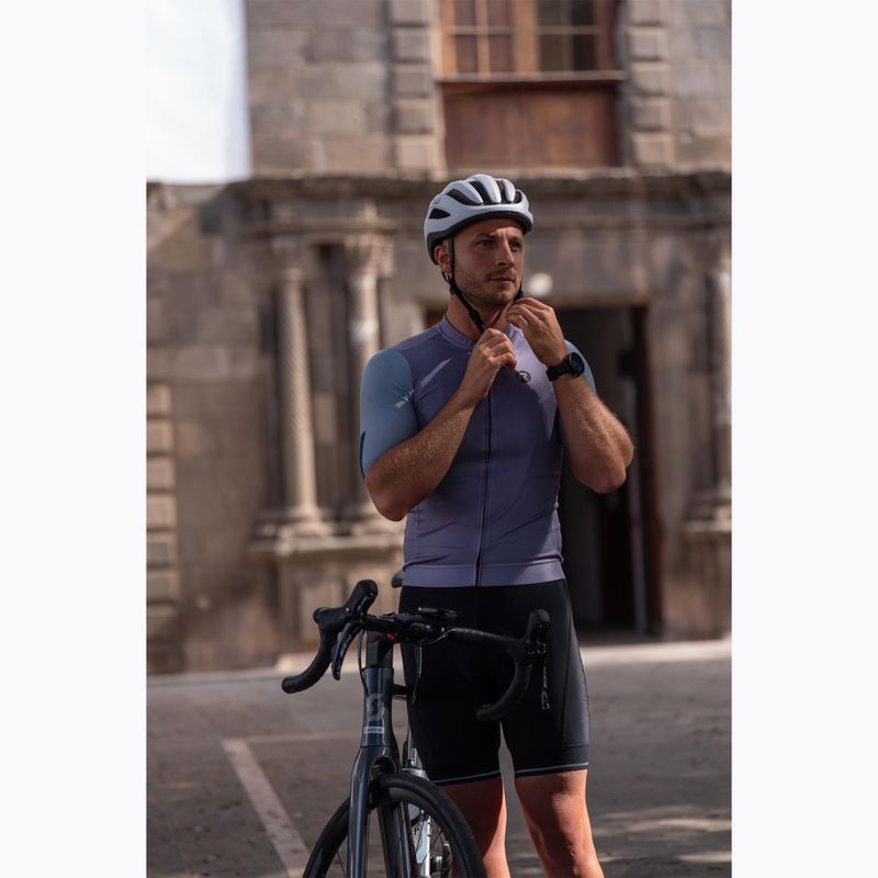 Herren-Fahrradtrikot Rogelli Fast grey/dusty teal/teal 8