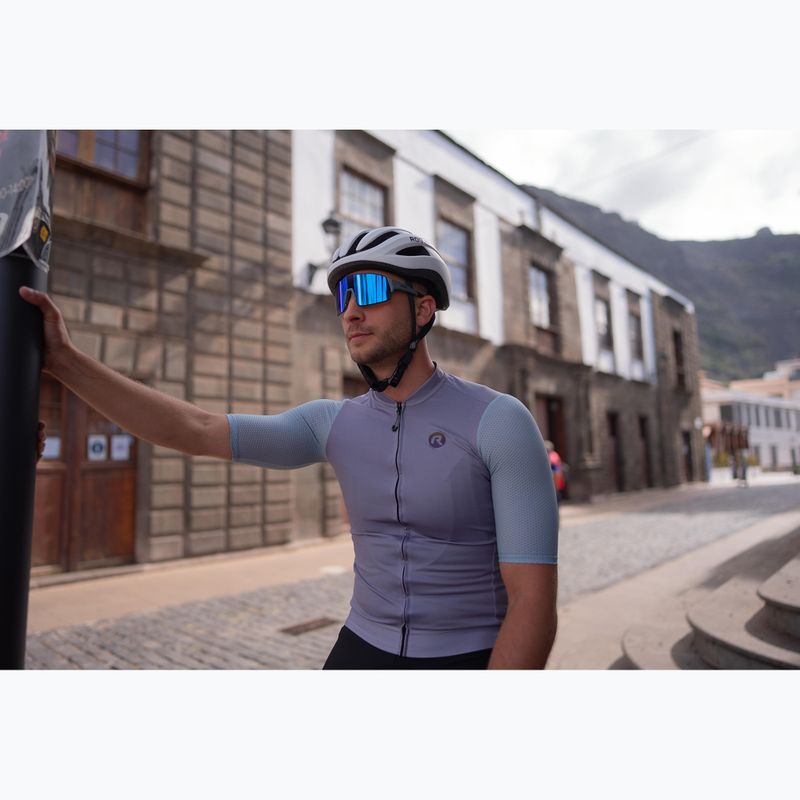 Radtrikot Herren Rogelli Fast grey/dusty teal/teal 10